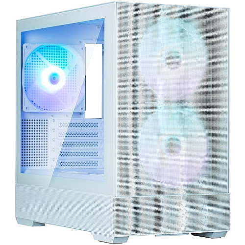 Корпус Zalman P30 AIR без БП, 1xUSB3.0, 1xUSBType-C, 3x140мм ARGB, VGA 392мм, LCS ready, TG Side Panel, mATX, белый