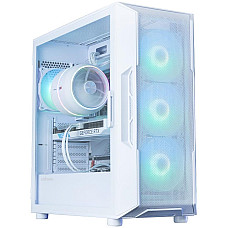 Корпус Zalman I3 Neo ARGB V2 без БЖ, 2xUSB3.0, 1x Type C, 4x120мм, ARGB, VGA 355мм, LCS ready, TG Side Panel, ATX, білий
