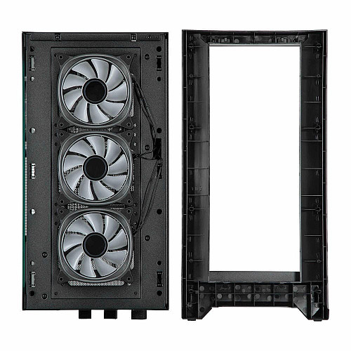 Корпус 2E GAMING Dominator Pro G2302B, без БП 2xUSB3.0, 1xUSBType-C, 4x120мм ARGB, VGA 380мм, LCS ready, контроллер с пультом, TG Side Panel, TG/Mesh Front panel, ATX, черный