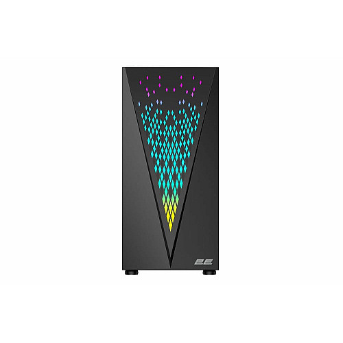 Корпус 2E GAMING Galaxy G2055 без БП 2xUSB3.0, 1xUSB2.0, 3x120мм ARGB, VGA 345мм, LCS ready, HUB, TG Side Panel, ATX, черный