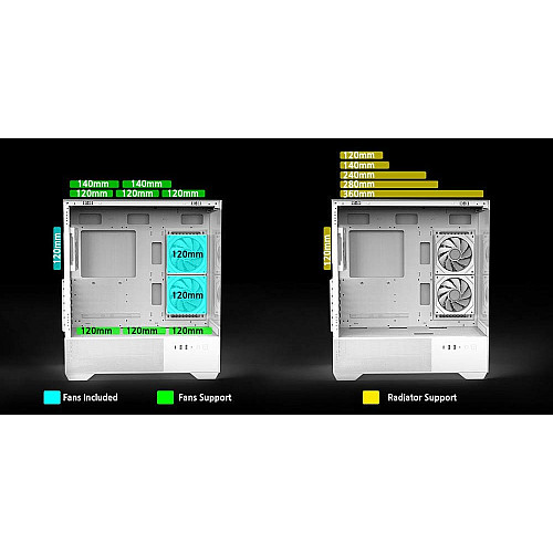 Корпус Zalman Chronix V2 без БП, 1xUSB3.0, 1xUSB2.0, 1x Type C, 2x120мм ARGB Reverse, 4x120мм ARGB, VGA 410мм, LCS ready, TG Side/Front Panel, ATX, белый