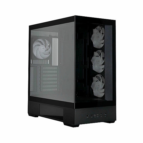 Корпус Zalman P40 DS без БП, 2xUSB3.0, 1x Type C, 3x120мм ARGB Reverse, 1x120мм ARGB, VGA 420мм, LCS ready, TG Side/Front Panel, Display, ATX, черный