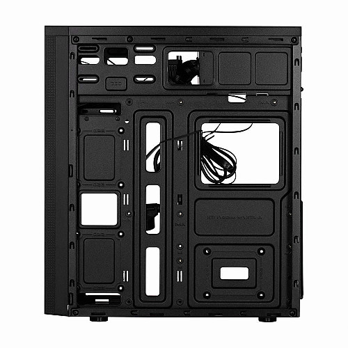 Корпус 2E Alfa E185-400 з БЖ 2E ATX400W, 1xUSB3.0, 2xUSB2.0, VGA 310мм, ATX, чорний