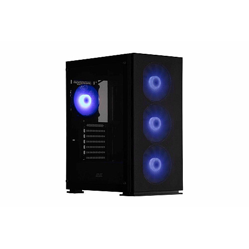 Корпус 2E GAMING Virtus Neo G3301N без БП 2xUSB3.0, 1xUSB2.0, 3x140мм ARGB, 1x120мм ARGB, VGA 340мм, LCS ready, контроллер с пультом, TG Side Panel, ATX, черный