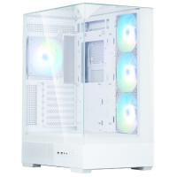 Корпус Zalman P40 Prism Plus без БЖ, 2xUSB3.0, 1x Type C, 3x120мм ARGB Reverse,  1x120мм ARGB, VGA 420мм, LCS ready, TG TG Side/Front/Top Panel, ATX, білий