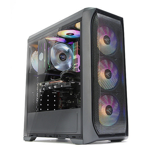 Корпус Zalman N5 MF без БЖ, 1xUSB3.0, 2xUSB2.0, 4x120мм RGB, VGA 365мм, LCS ready, Acrylic Side Panel, ATX, чорний