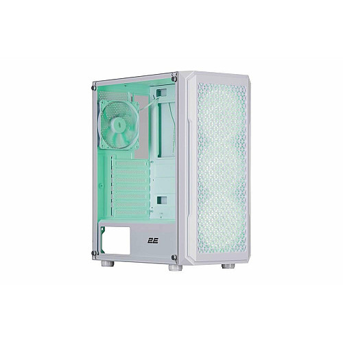 Корпус 2E GAMING Hexagon G338W без БП 2xUSB3.0, 1xUSBType-C, 3x120мм ARGB, 1x120мм, VGA 330мм, LCS ready, HUB, TG Side Panel, ATX, белый