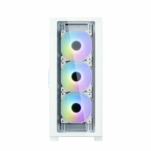Корпус Zalman I3 Neo TG без БП, 1xUSB3.0, 2xUSB2.0, 4x120мм ARGB, VGA 355мм, LCS ready, TG Side/Front Panel, ATX, белый