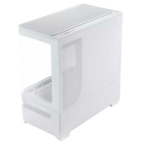 Корпус ASUS Prime AP202 Tempered Glas ARGB, без БП, 2xUSB3.2, 1xUSB Type-C, Tempered Glass side, mATX, белый 90DC00P3-B19000