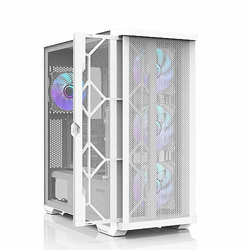 Корпус Zalman Z10 Duo без БП, 2xUSB3.0, 1xUSB Type-C, 4x120мм ARGB, VGA 395мм, LCS ready, TG Side Panel, EATX, белый