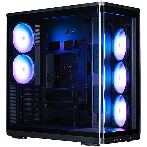 Корпус Zalman P60 без БП, 2xUSB3.0, 1x Type C, 3x120мм ARGB Reverse, 2x120мм ARGB, VGA 435мм, LCS ready, Curved Tempered Glass, Dual Chamber, ATX, черный