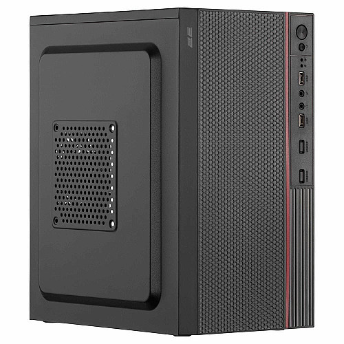 Корпус 2E TeamX TMX03 с БП 2E ATX500W, 2xUSB3.0, 1x80мм, VGA 220мм, mATX, черный