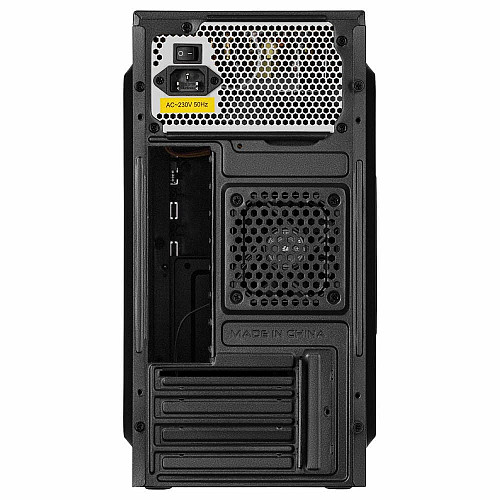 Корпус 2E TeamX TMX03 с БП 2E ATX500W, 2xUSB3.0, 1x80мм, VGA 220мм, mATX, черный