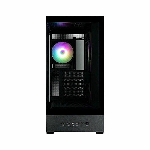 Корпус Zalman P40 DS без БП, 2xUSB3.0, 1x Type C, 3x120мм ARGB Reverse, 1x120мм ARGB, VGA 420мм, LCS ready, TG Side/Front Panel, Display, ATX, черный