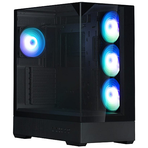 Корпус Zalman P40 Prism Plus без БП, 2xUSB3.0, 1x Type C, 3x120мм ARGB Reverse, 1x120мм ARGB, VGA 420мм, LCS ready, TG TG Side/Front/Top Panel, ATX, черный