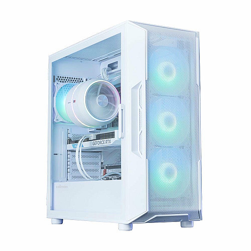 Корпус Zalman I3 Neo ARGB V2 без БП, 2xUSB3.0, 1x Type C, 4x120мм, ARGB, VGA 355мм, LCS ready, TG Side Panel, ATX, белый