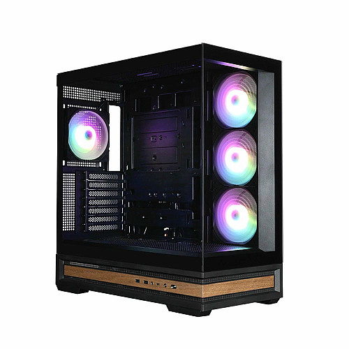 Корпус Zalman P40 NAMU без БП, 2xUSB3.0, 1x Type C, 3x120мм ARGB Reverse, 1x120мм ARGB, VGA 420мм, LCS ready, TG Side/Front Panel, ATX, черный