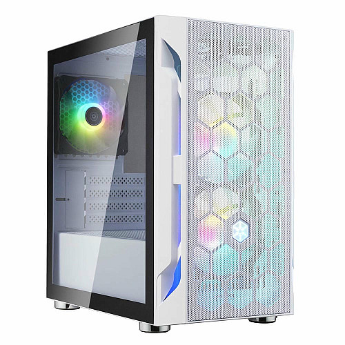 Корпус SilverStone Fara FAH1MW-PRO без БП, 1xUSB3.0, 2xUSB2.0, 3x120мм, ARGB VGA 320мм, LCS ready, TG Side Panel, mATX, белый