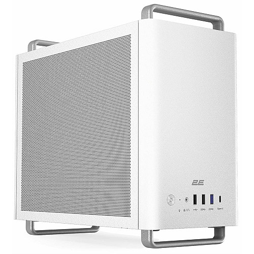 Корпус 2E Credo Mesh V300W-MH без БП, 2xUSB3.0, 1х USB 2.0, 1xUSB Type-C, 1x90мм, VGA 310мм, mATX, белый