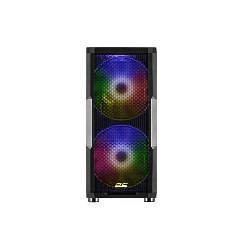 Корпус 2E GAMING Contego Neo GW05 без БЖ 2xUSB3.0, 1xUSBType-C, 2x200мм, ARGB, 3x120мм ARGB, VGA 380мм, LCS ready, контролер з пультом, TG Side Panel, EATX, чорний