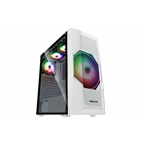 Корпус 2E GAMING Turbo G2057W без БП 2xUSB3.0, 1xUSB2.0, 1x200мм ARGB, 3x120мм ARGB, VGA 345мм, LCS ready, HUB, TG Side Panel, ATX, белый