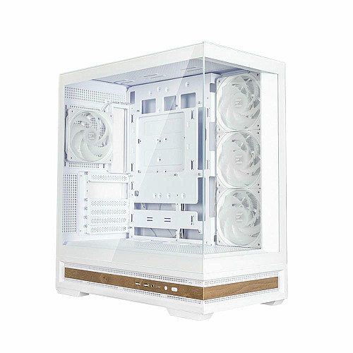 Корпус Zalman P40 NAMU без БП, 2xUSB3.0, 1x Type C, 3x120мм ARGB Reverse, 1x120мм ARGB, VGA 420мм, LCS ready, TG Side/Front Panel, ATX, белый