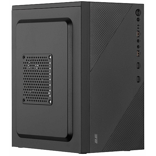 Корпус 2E TeamX TMX04 с БП 2E ATX400W, 2xUSB2.0, 1x80мм, VGA 220мм, mATX, черный