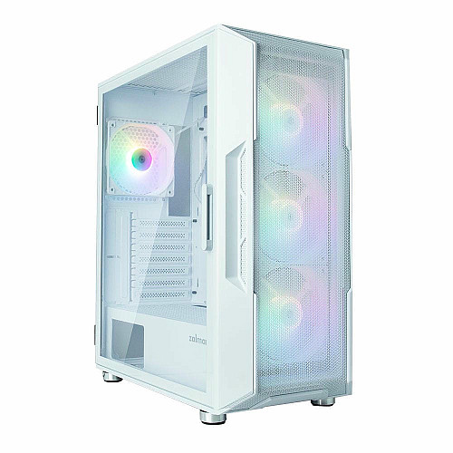 Корпус Zalman I3 Neo без БП, 1xUSB3.0, 2xUSB2.0, 4x120мм RGB, VGA 355мм, LCS ready, TG Side Panel, ATX, белый
