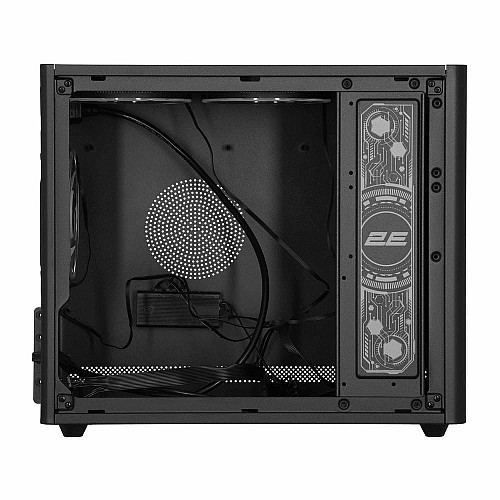 Корпус 2E Credo Plus V350BG без БП, 1xUSB3.0, 1х USB 2.0, 1xUSB Type-C, 3x120мм ARGB, VGA 350мм, LCS ready, контроллер с пультом, TG Side Panel, mATX, черный