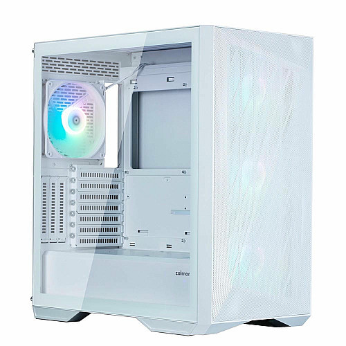 Корпус Zalman Z9 Iceberg MS без БП, 2xUSB3.0, 2xUSB2.0, 1xUSB 3.1 Gen2 Type-C, 4x140мм ARGB, VGA 390мм, LCS ready, TG Side Panel, EATX, белый