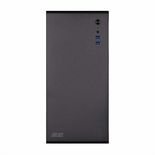 Корпус 2E Credo V200B-400 з БЖ 2E ATX400, 2xUSB3.0, 1x80мм, VGA 250мм, mATX, чорний