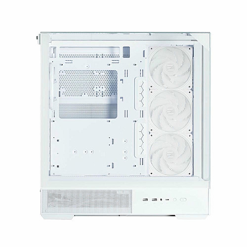 Корпус Zalman P40 Prism Plus без БП, 2xUSB3.0, 1x Type C, 3x120мм ARGB Reverse, 1x120мм ARGB, VGA 420мм, LCS ready, TG TG Side/Front/Top Panel, ATX, белый