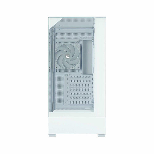Корпус Zalman P40 Prism Plus без БП, 2xUSB3.0, 1x Type C, 3x120мм ARGB Reverse, 1x120мм ARGB, VGA 420мм, LCS ready, TG TG Side/Front/Top Panel, ATX, белый