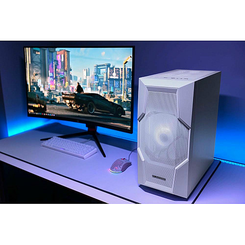 Корпус 2E GAMING Turbo G2057W без БП 2xUSB3.0, 1xUSB2.0, 1x200мм ARGB, 3x120мм ARGB, VGA 345мм, LCS ready, HUB, TG Side Panel, ATX, белый
