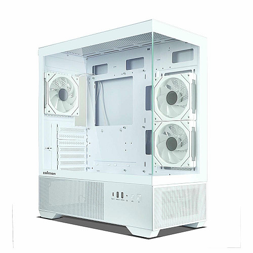Корпус Zalman Chronix V2 без БП, 1xUSB3.0, 1xUSB2.0, 1x Type C, 2x120мм ARGB Reverse, 4x120мм ARGB, VGA 410мм, LCS ready, TG Side/Front Panel, ATX, белый