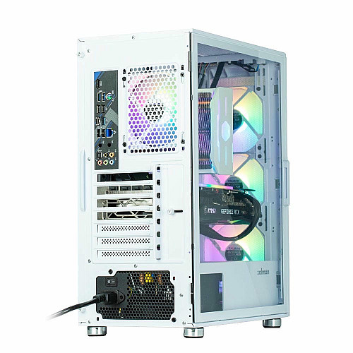 Корпус Zalman I3 Neo без БП, 1xUSB3.0, 2xUSB2.0, 4x120мм RGB, VGA 355мм, LCS ready, TG Side Panel, ATX, белый