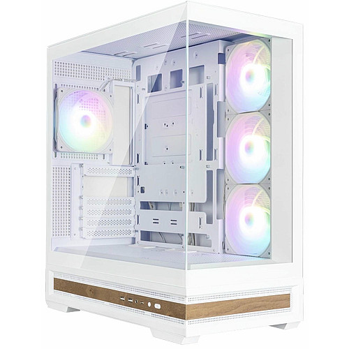 Корпус Zalman P40 NAMU без БП, 2xUSB3.0, 1x Type C, 3x120мм ARGB Reverse, 1x120мм ARGB, VGA 420мм, LCS ready, TG Side/Front Panel, ATX, белый