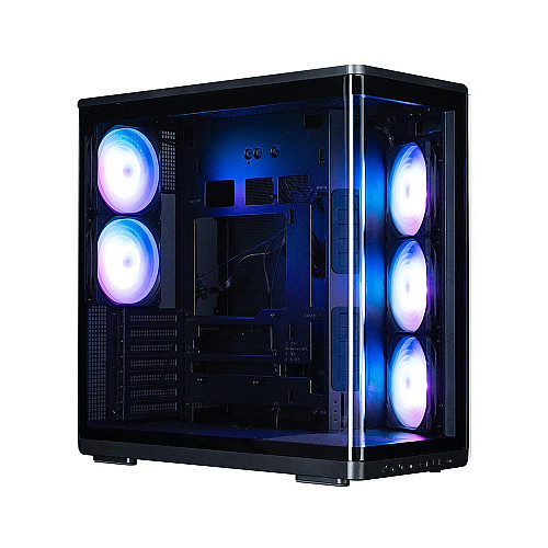Корпус Zalman P60 без БП, 2xUSB3.0, 1x Type C, 3x120мм ARGB Reverse, 2x120мм ARGB, VGA 435мм, LCS ready, Curved Tempered Glass, Dual Chamber, ATX, черный