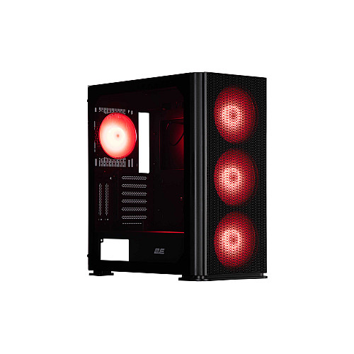 Корпус 2E GAMING Vertex GI01B без БЖ 2xUSB3.0, 1xUSBType-C, 3x140мм ARGB, 1x120мм ARGB, VGA 380мм, LCS ready, контролер з пультом, TG Side Panel, EATX, чорний