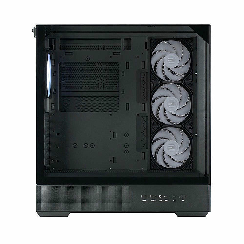 Корпус Zalman P40 Prism Plus без БП, 2xUSB3.0, 1x Type C, 3x120мм ARGB Reverse, 1x120мм ARGB, VGA 420мм, LCS ready, TG TG Side/Front/Top Panel, ATX, черный