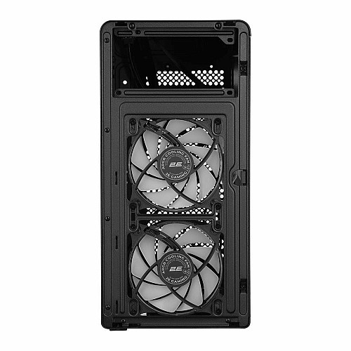 Корпус 2E Credo Plus V350BG без БП, 1xUSB3.0, 1х USB 2.0, 1xUSB Type-C, 3x120мм ARGB, VGA 350мм, LCS ready, контроллер с пультом, TG Side Panel, mATX, черный