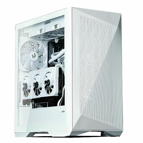 Корпус Zalman Z9 Iceberg MS без БП, 2xUSB3.0, 2xUSB2.0, 1xUSB 3.1 Gen2 Type-C, 4x140мм ARGB, VGA 390мм, LCS ready, TG Side Panel, EATX, белый