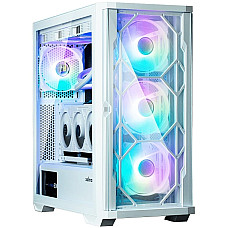 Корпус Zalman Z10 Duo без БЖ, 2xUSB3.0, 1xUSB Type-C, 4x120мм ARGB, VGA 395мм, LCS ready, TG Side Panel, EATX,  білий