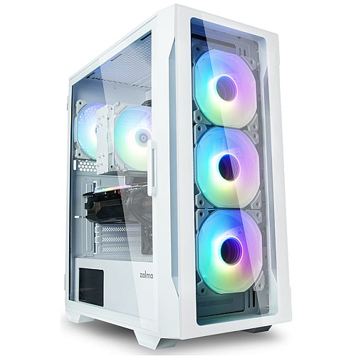 Корпус Zalman I3 Neo TG без БП, 1xUSB3.0, 2xUSB2.0, 4x120мм ARGB, VGA 355мм, LCS ready, TG Side/Front Panel, ATX, белый