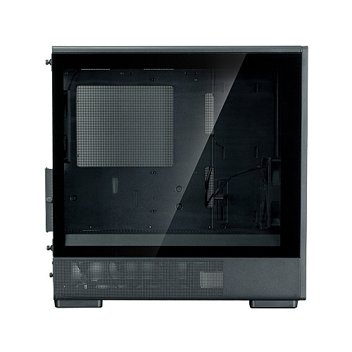 Корпус Zalman P10 Namu без БП, 1xUSB3.0, 1xUSBType-C, 2x120мм, 1x120мм ARGB, VGA 340мм, LCS ready, TG Side Panel, mATX, чорний