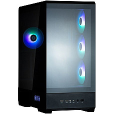 Корпус Zalman P50 DS без БЖ, 2xUSB3.0, 1xUSBType-C, 4x120мм ARGB, VGA 435мм, LCS ready, TG Side Panel, ATX, чорний