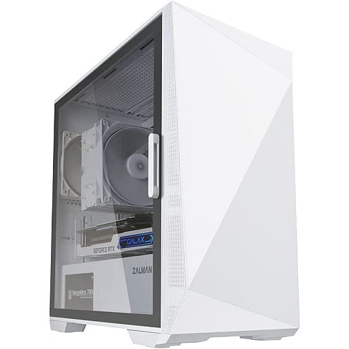 Корпус Zalman Z1 Iceberg без БП, 2xUSB3.0, 1xUSB2.0, 3x120мм, VGA 330мм, LCS ready, TG Side Panel, mATX, белый