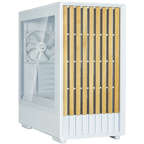 Корпус Zalman P10 Namu без БП, 1xUSB3.0, 1xUSBType-C, 2x120мм, 1x120мм ARGB, VGA 340мм, LCS ready, TG Side Panel, mATX, белый