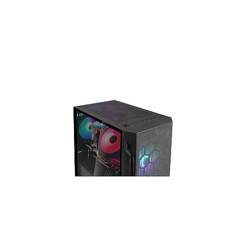Корпус SilverStone Fara FAH1MB-PRO без БП, 1xUSB3.0, 2xUSB2.0, 3x120мм, ARGB VGA 320мм, LCS ready, TG Side Panel, mATX, черный