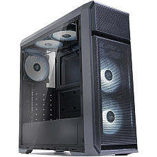 Корпус Zalman N5 OF без БЖ, 1xUSB3.0, 2xUSB2.0, 3x120мм white LED, VGA 365мм, LCS ready, Acrylic Side Panel, ATX, чорний